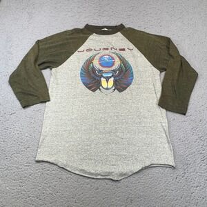 Vintage Journey Shirt Mens Medium Gray Escape Tour Alpine Valley 1981 Concert